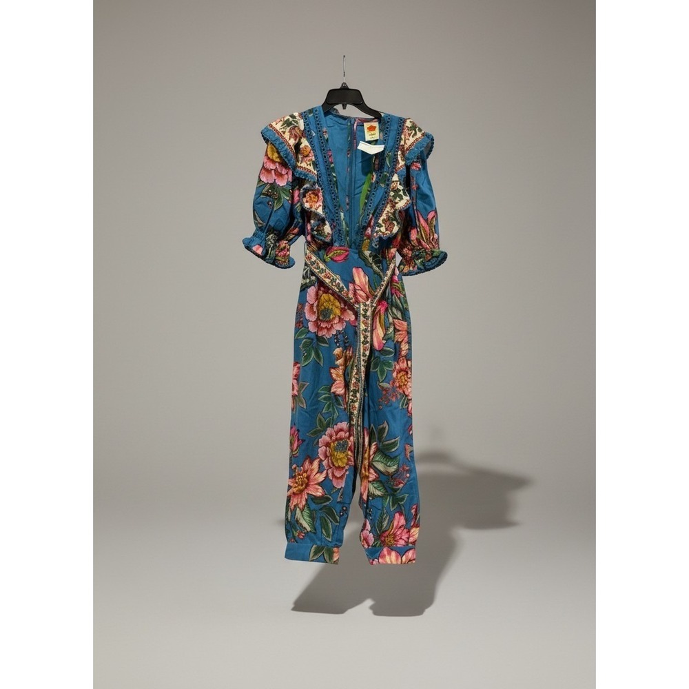 FARM Rio Floral Jumpsuit  Multicolor - Sixe M - NWT - Picture 2 of 5